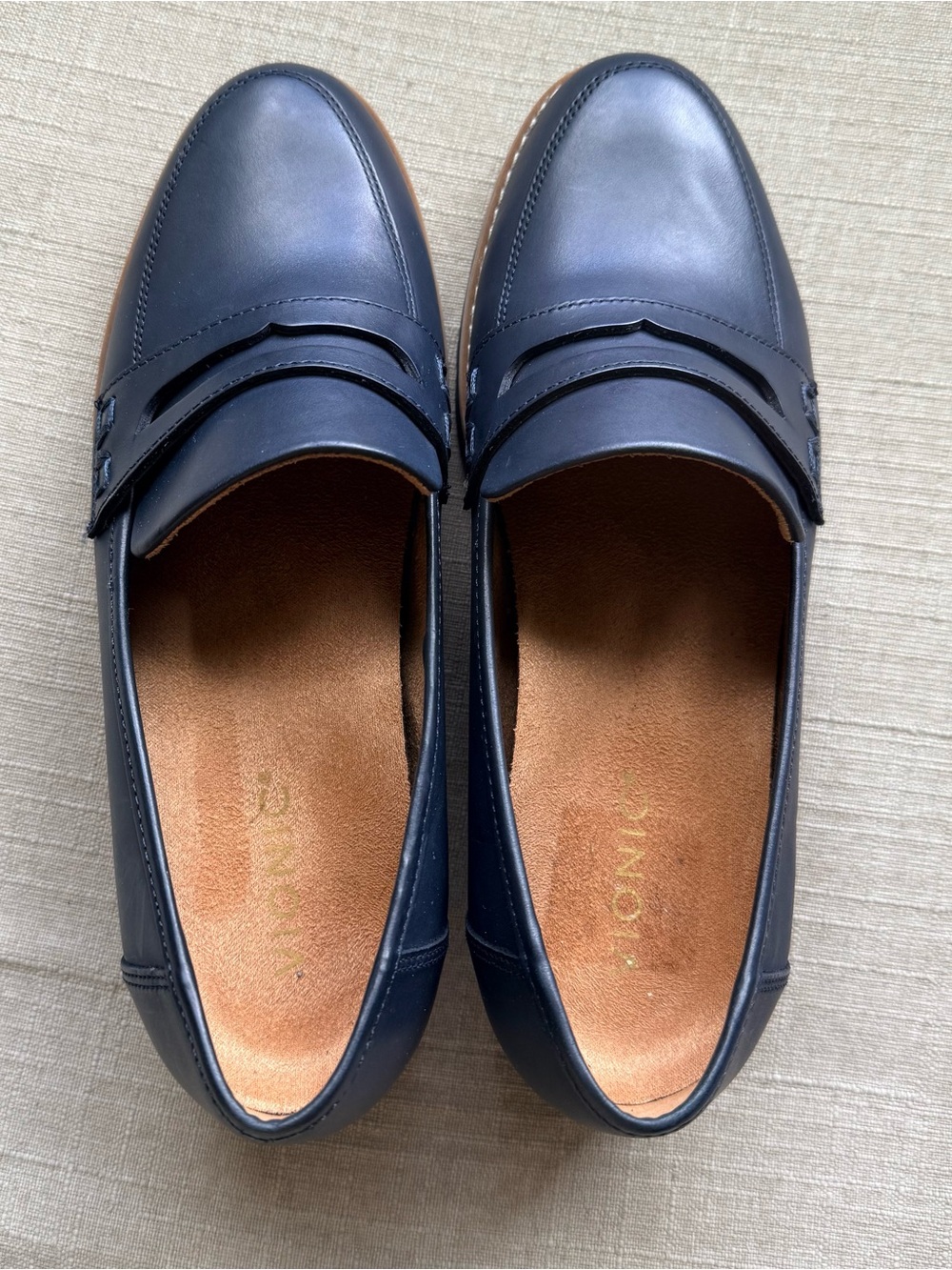 Vionic Women's Cheryl II navy blazer leather loafers Size 9 - Picture 4 of 7